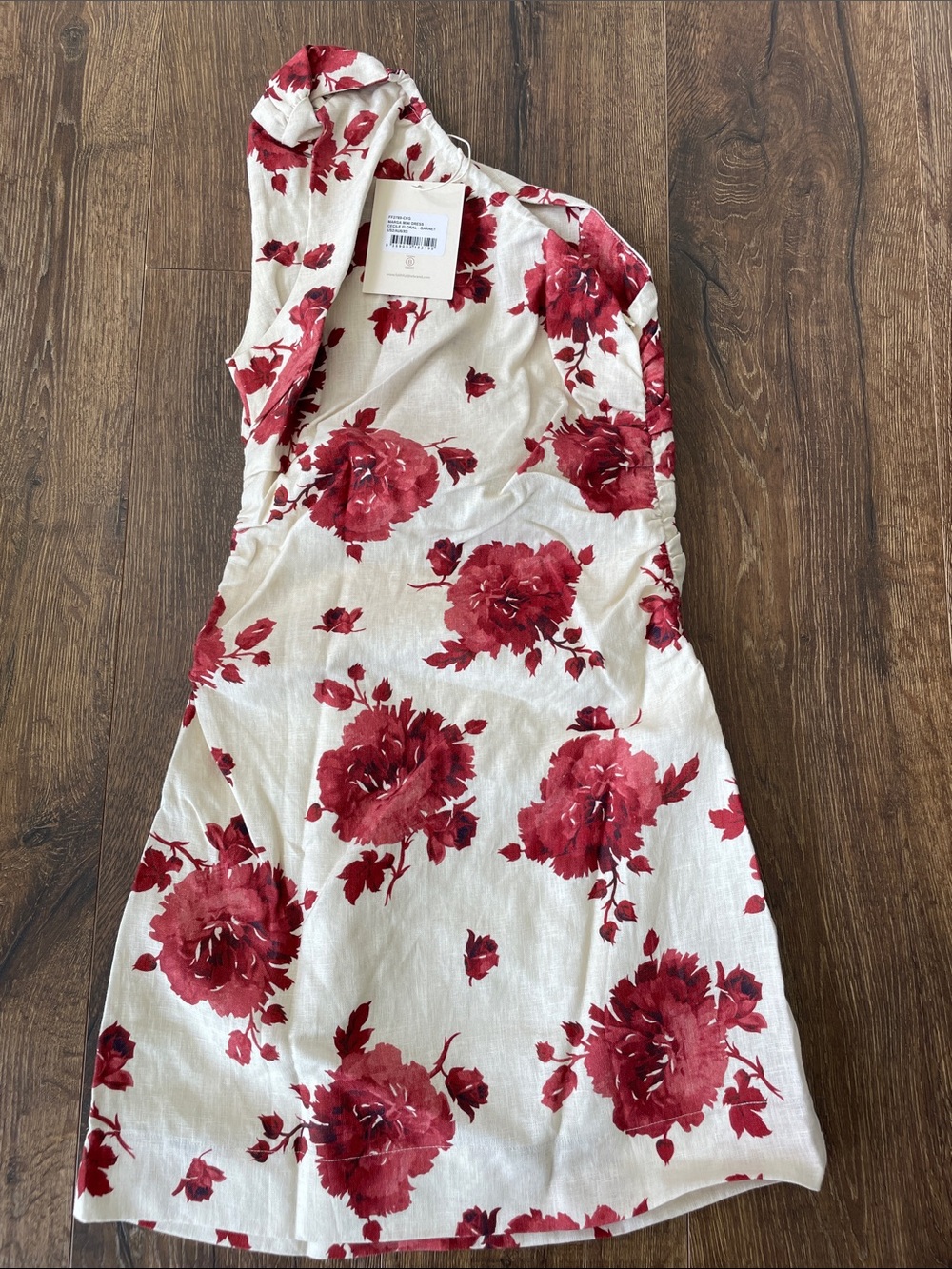 NWT Faithful Marga Mini Dress Cecile Floral Garnet size 2 XS